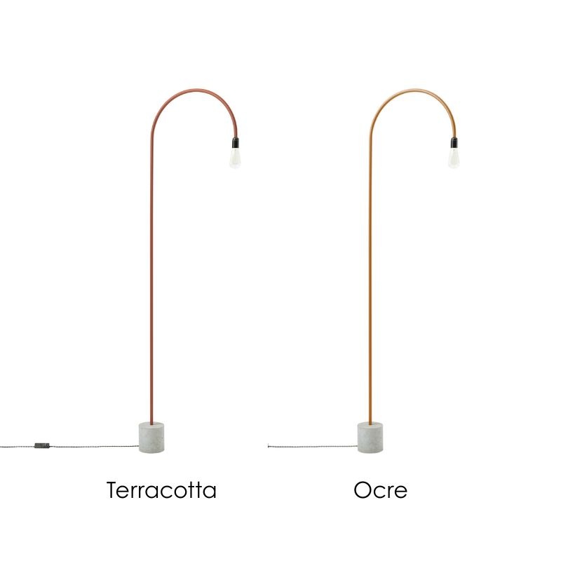 bultin bul055 lampadaire h1400 - concrete grey base