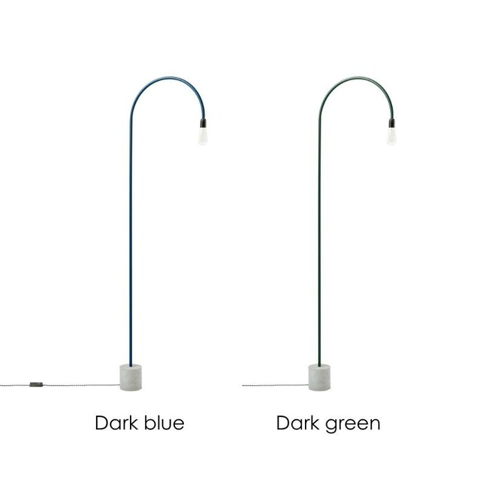 bultin bul055 lampadaire h1400 - concrete grey base