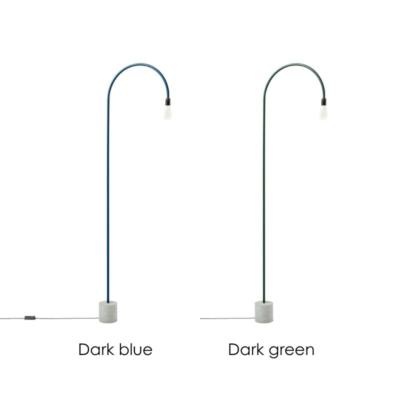 bultin bul055 lampadaire h1400 - concrete grey base