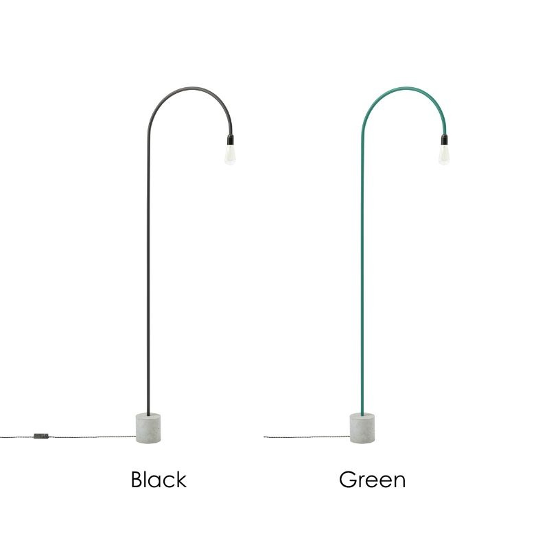 bultin bul055 lampadaire h1400 - concrete grey base