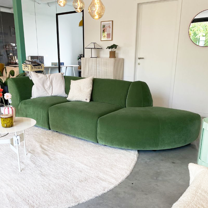 HKliving Jax sofa - Royal Green Velvet - showroommodel - HKliving