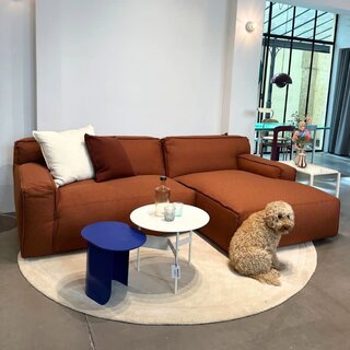 Fest Amsterdam Clay sofa (showroom) - 3-seater - Soil hazel 96