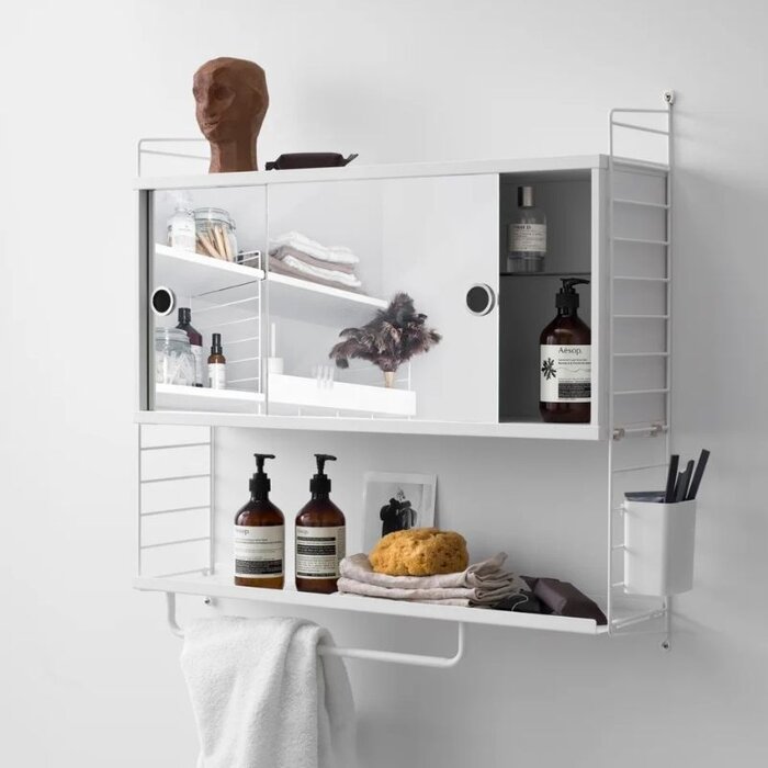 String Commode avec mirroir 78x20x37 - String