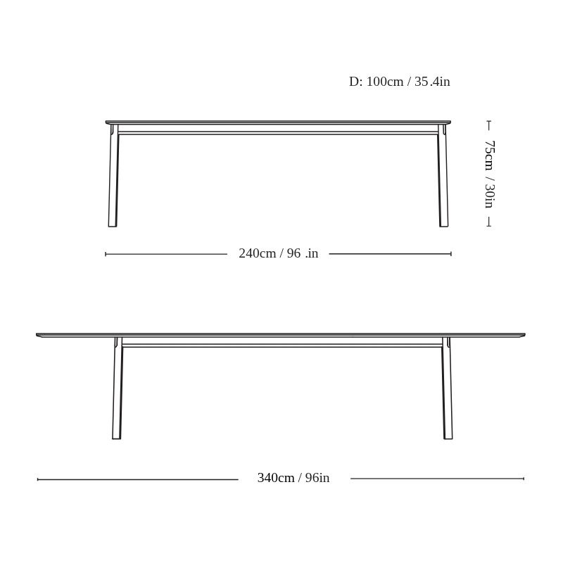 &Tradition Patch tafel HW2 - uitschuifbaar - &Tradition