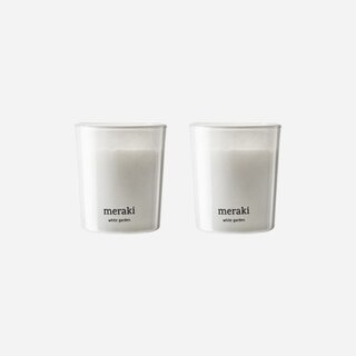 Meraki Bougie parfumée  lot de 2  - White Garden
