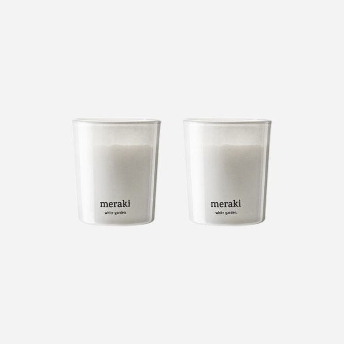 Meraki Bougie parfumée  lot de 2 - White Garden - Meraki