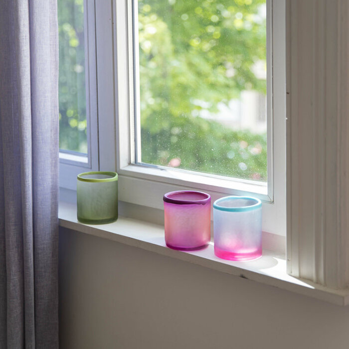 HKliving Photophore en verre Ø9 cm