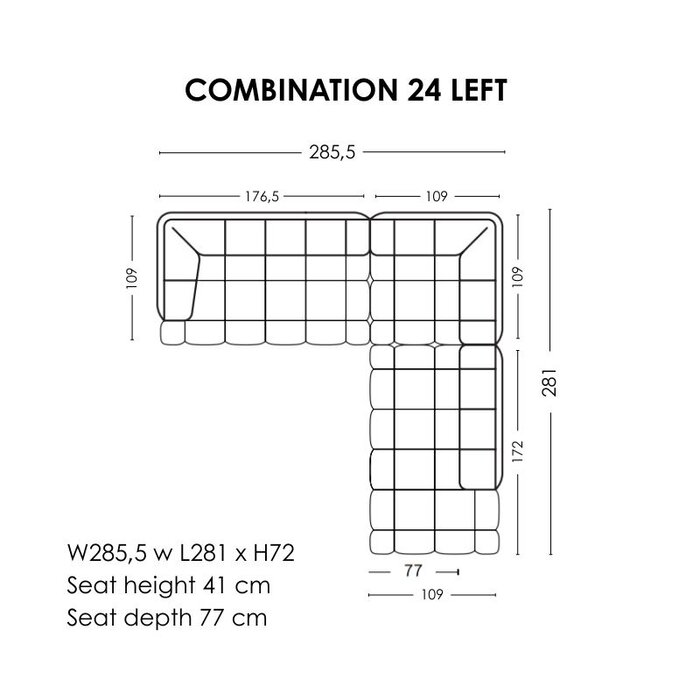 HAY Quilton sofa - Comb. 24 - Remix 143 - HAY
