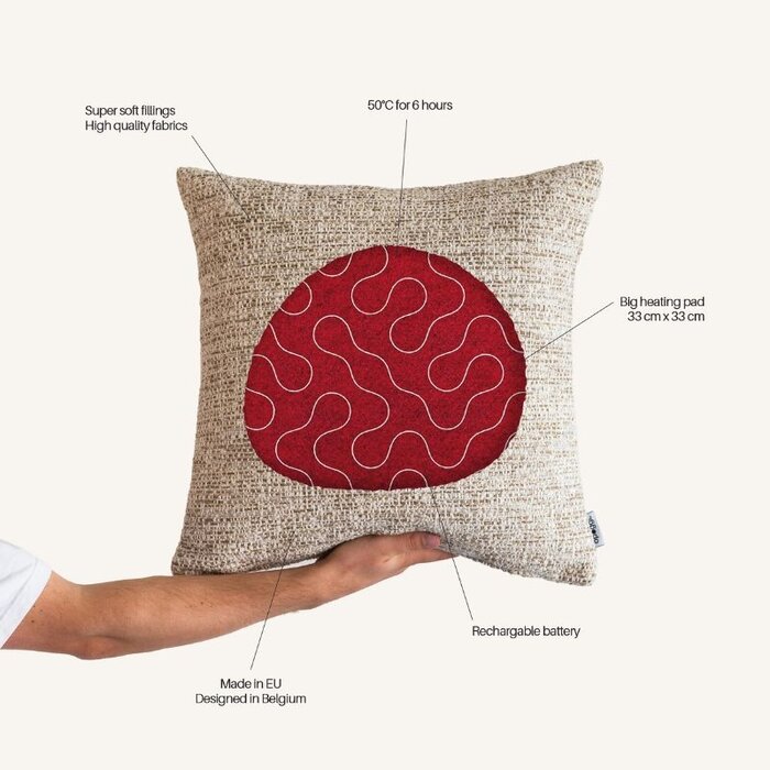 Opoggi Coussin chauffant Kuss  - 50x50 cm - Opoggi