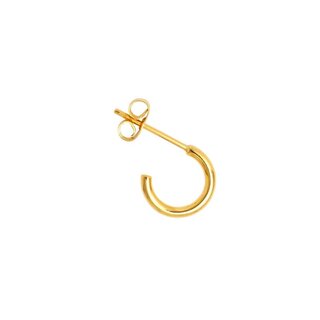 LULU Copenhagen Oorring Color Hoop (1 stuk) - Zilver, goud en passion red