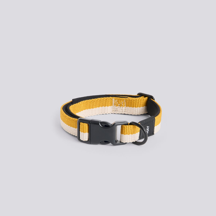 HAY Honden halsband - Dog Collar - S/M - Off-white Ochre - HAY