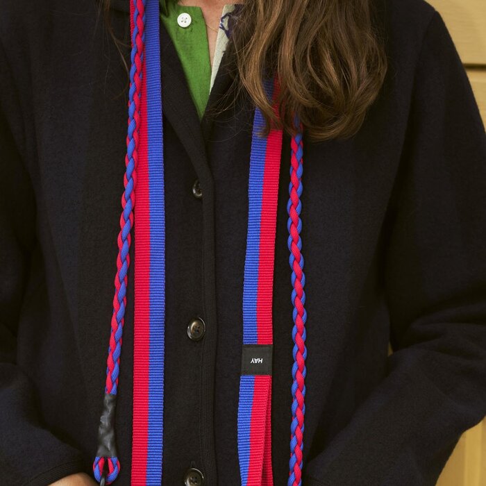 HAY Dog Leash - Flat  - Red Blue