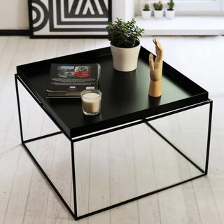 HAY Tray Table Coffee Square 60x60 cm zwart
