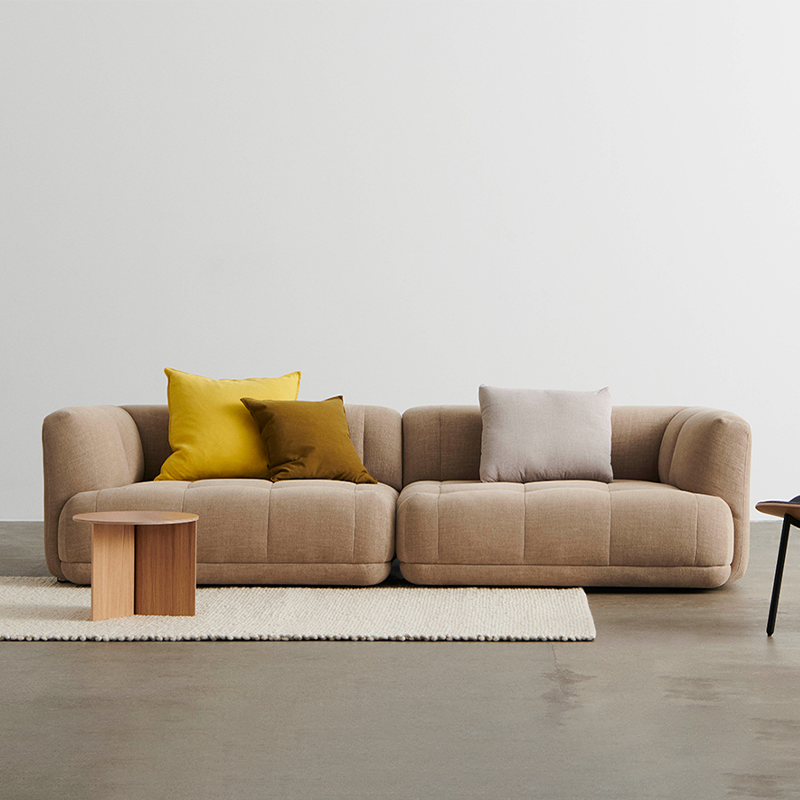 HAY Quilton sofa - 2,5 Seater combinatie 1 - Overlap 01 - HAY