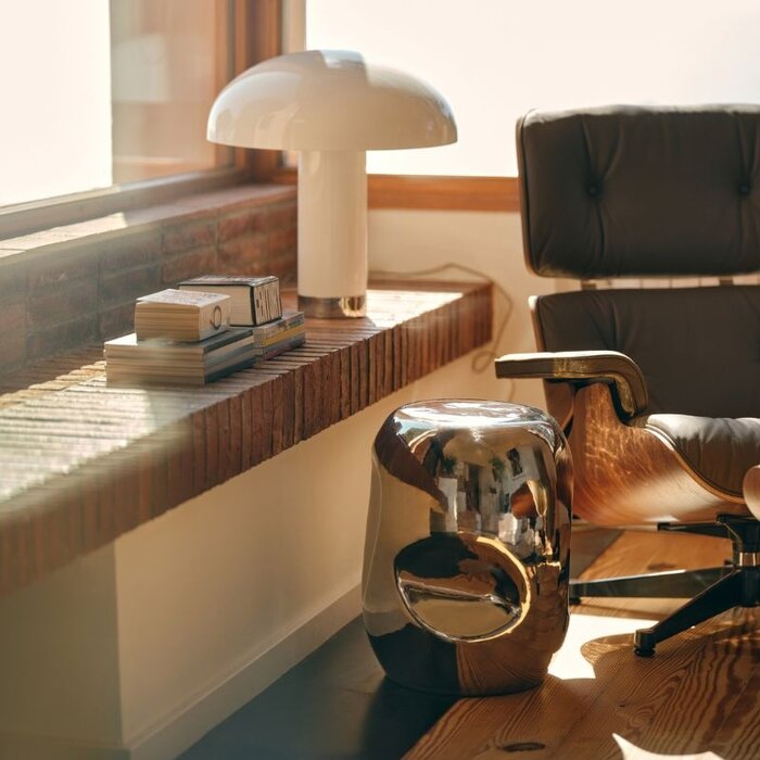 HKliving Table d’appoint Currents Chrome - HKliving