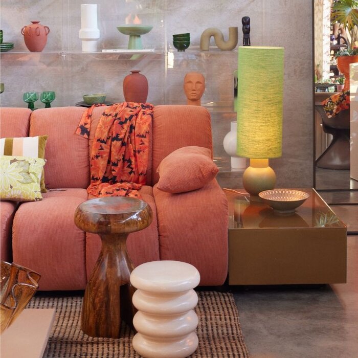 HKliving Table d’appoint Allure crème - HKliving