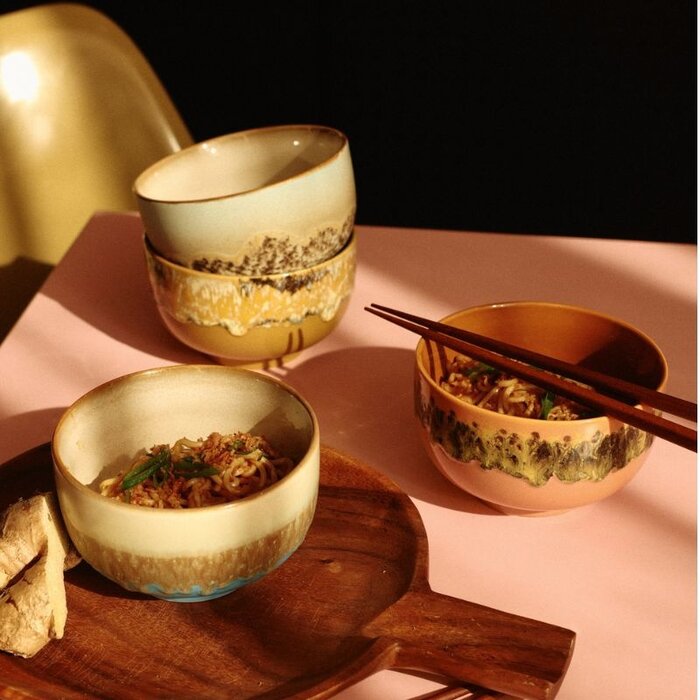 HKliving Noodle kom Ø13,5 - Keramiek - HKliving