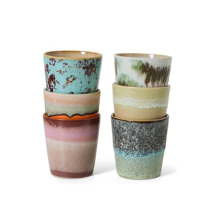 HKliving Koffiebekers (Sets van 6) - HK Living