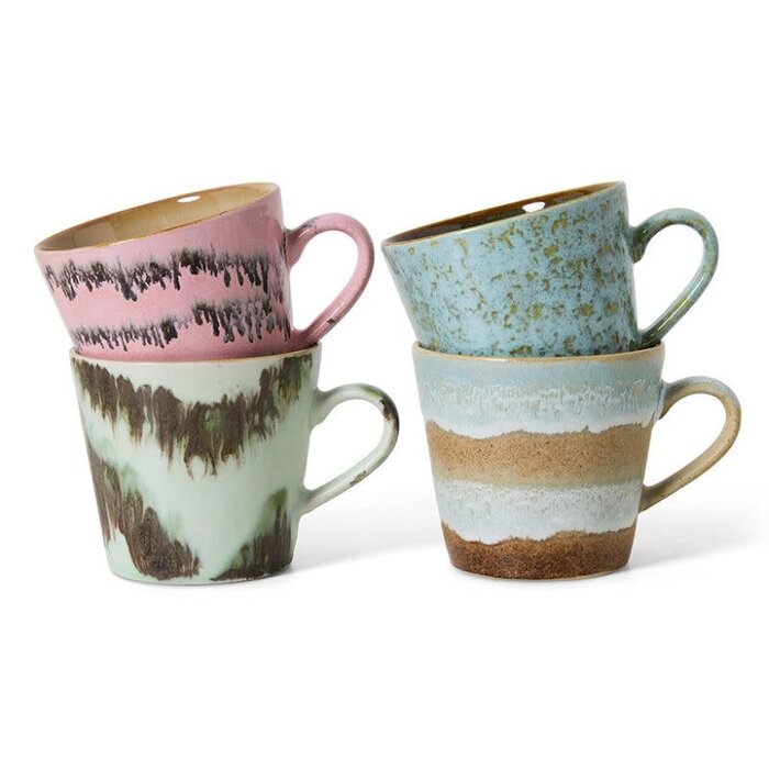 HKliving Cappuccino koffietassen (sets van 4) - HK Living