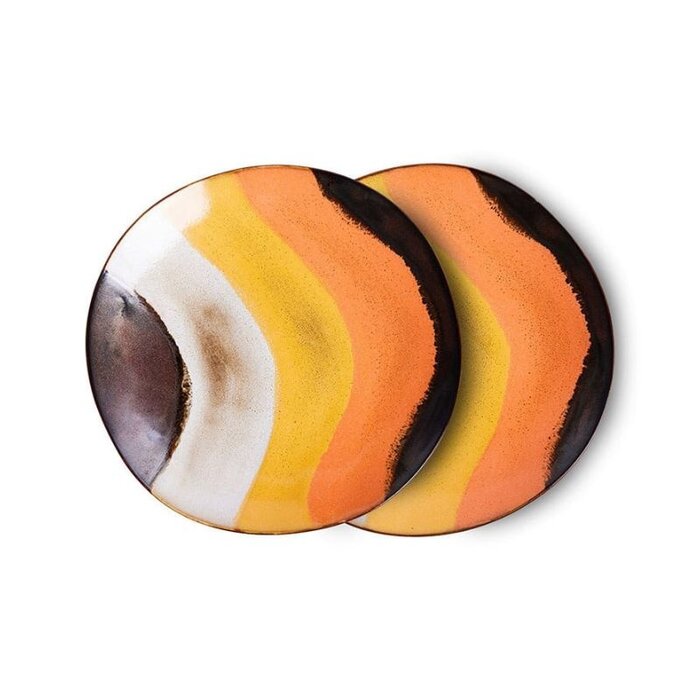 HKliving Assiette à petit-déjeuner Ø22 (lot de 2) – HKliving