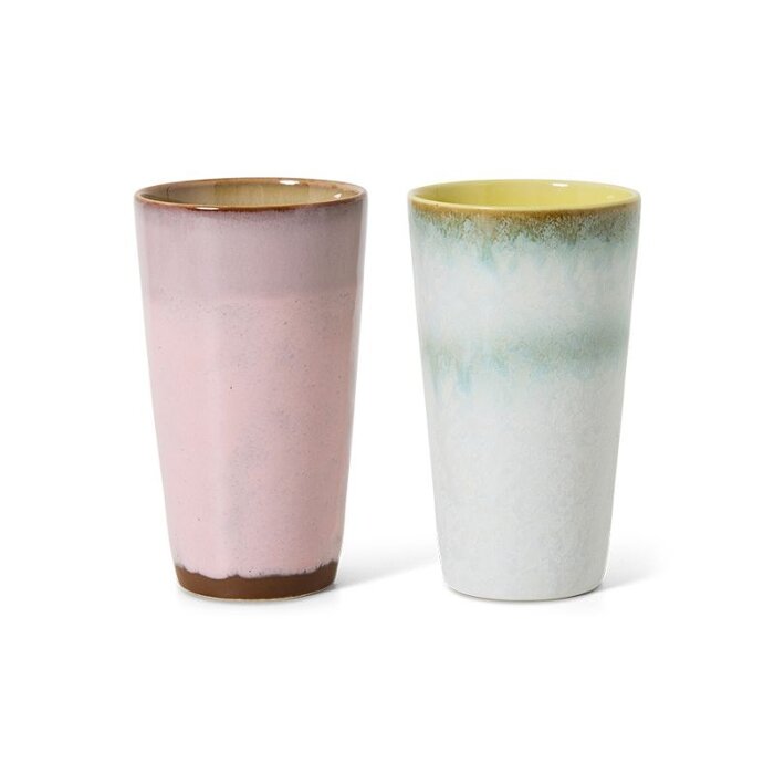 HKliving Mugs à latte (ensemble de 2) - HKliving