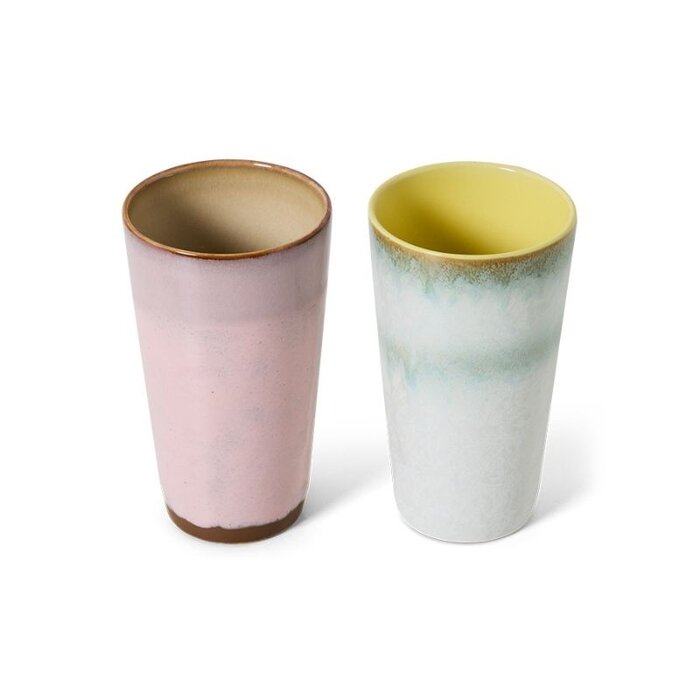 HKliving Mugs à latte (ensemble de 2) - HKliving