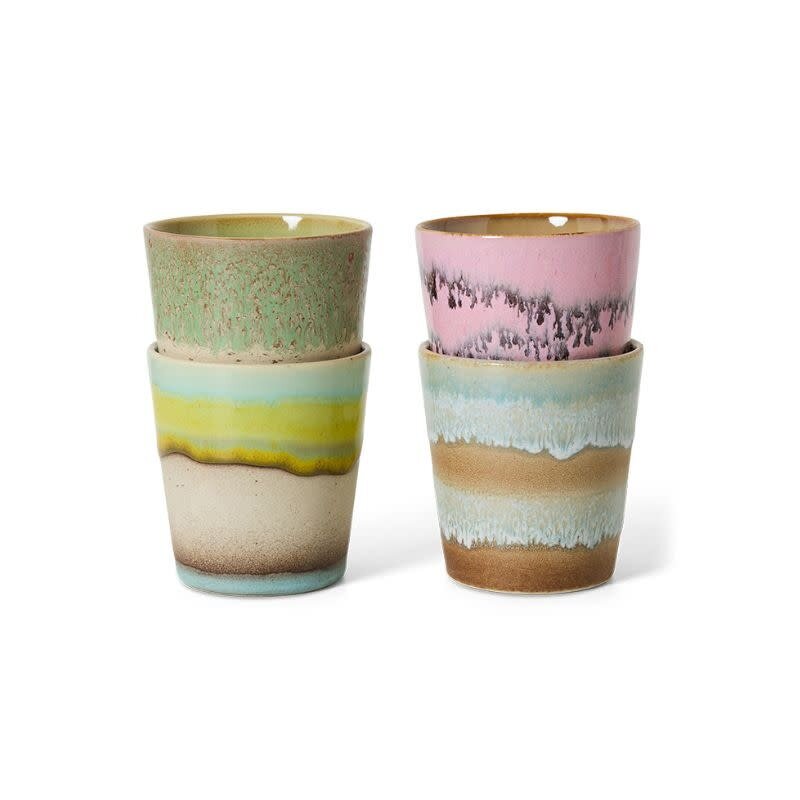 HKliving Mugs à café Pop Art (ensemble de 4) – HKliving