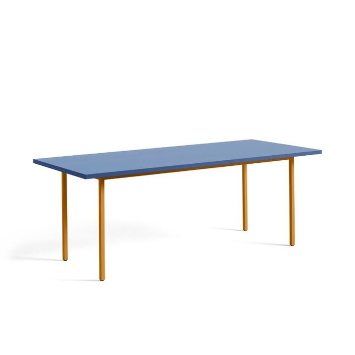 HAY Two-colour table - Blue tabletop - HAY