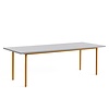 HAY Two-colour table - light grey tabletop - ochre frame