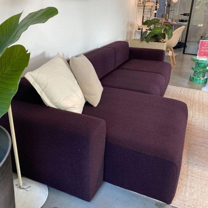 HAY Mags Sofa Low Armrest - Turf Burgundy  - HAY