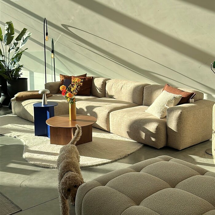 HAY Mags soft low sofa - showroom model - bolgheri left end - beige stikking