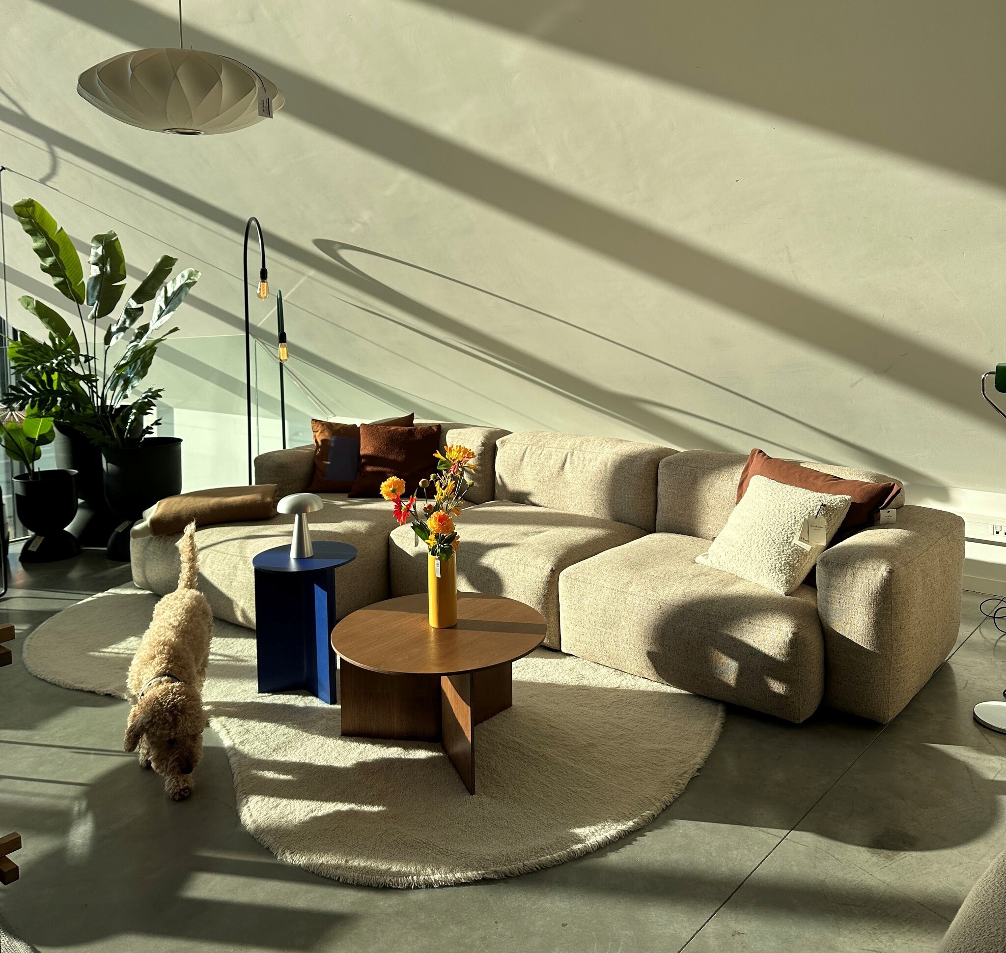 HAY Mags soft low sofa - showroom model - bolgheri left end - beige stikking