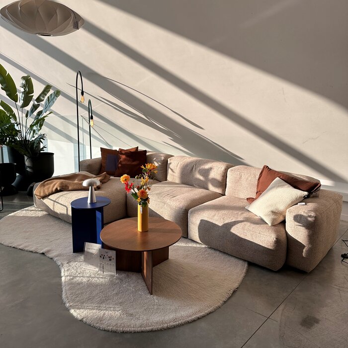 HAY Mags soft low sofa - showroom model - bolgheri left end - beige stikking