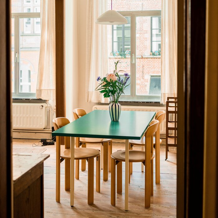 HAY Two-colour table - Green tabletop - HAY