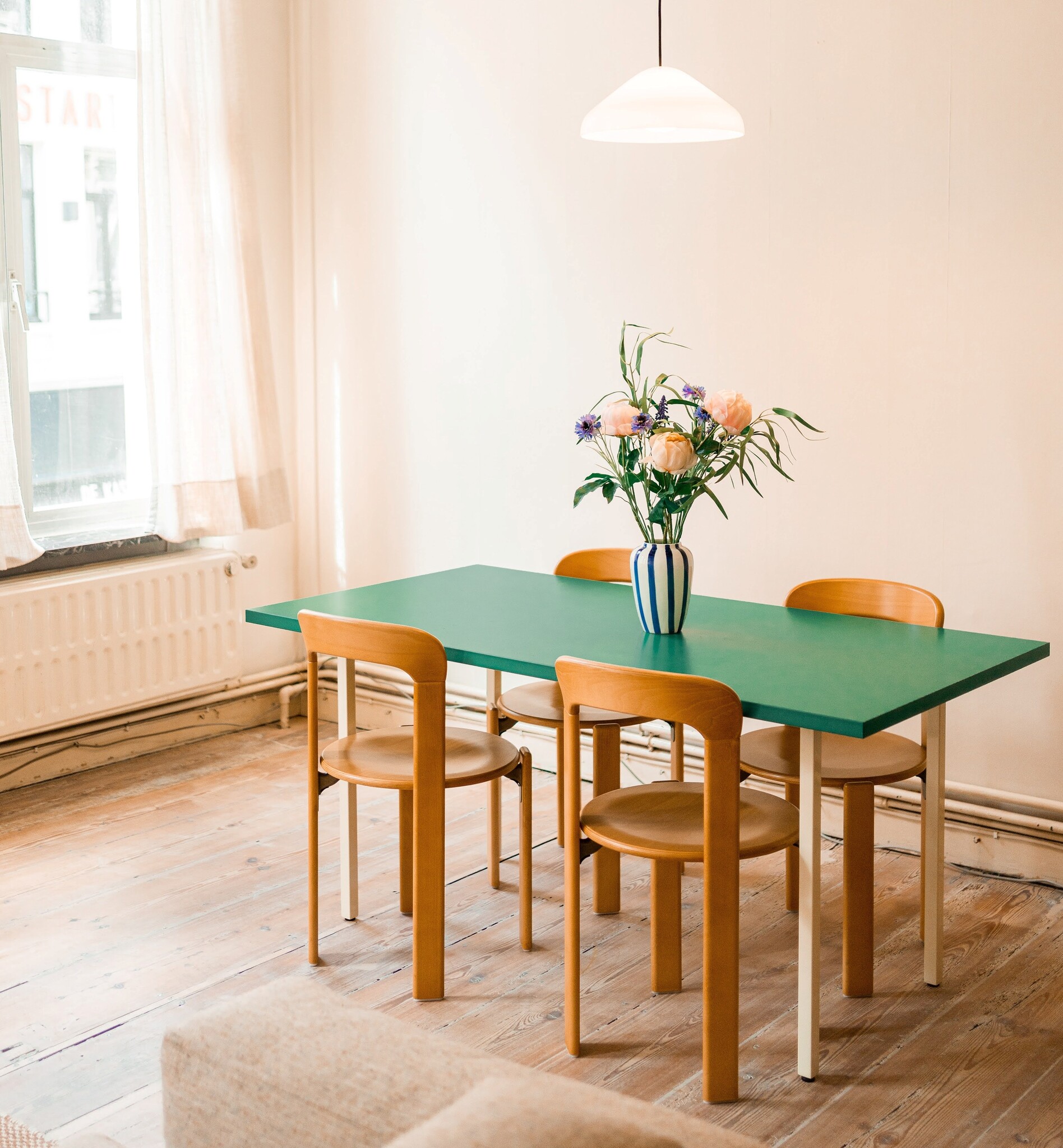 HAY Two-colour table - Green tabletop - HAY