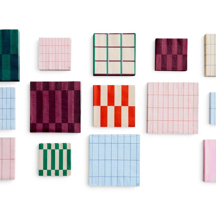 HAY Serviettes à motif - Cocktail - HAY