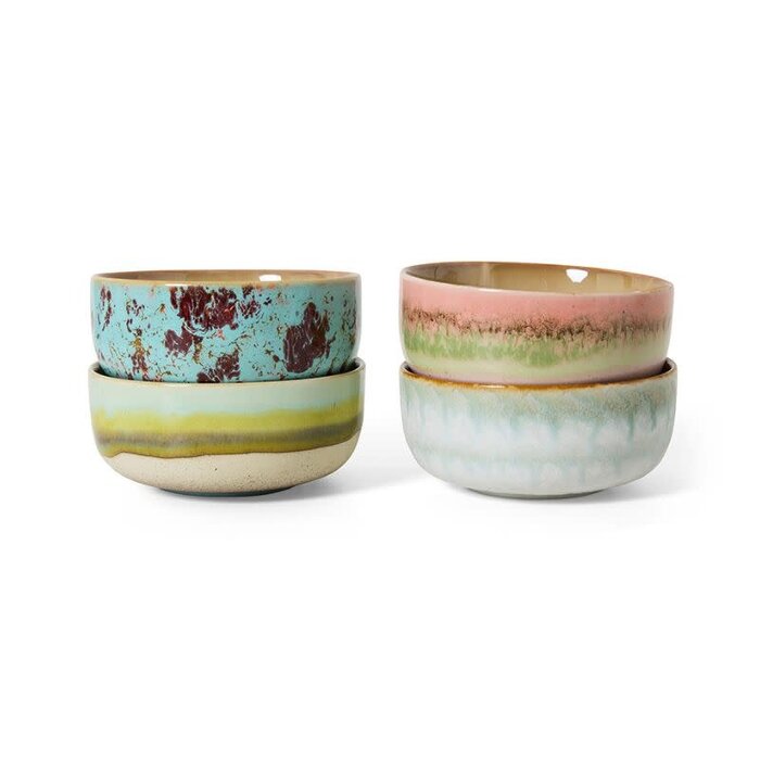 HKliving Dessert Kommen  Ø12.5cm (set van 4) - HK Living