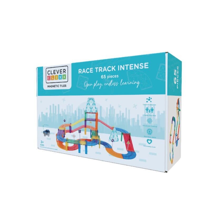 Cleverclixx Race Track Intense - 65 pièces - Cleverclixx