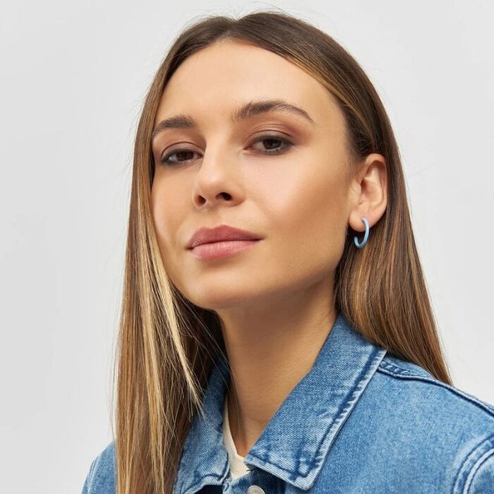 LULU Copenhagen Boucles d'Oreilles Color Hoops (2 pièces) Medium