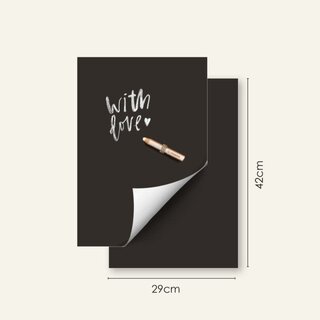 Groovy Magnets Stickers magnétiques tableau noir - set de 2 feuilles (29x42 cm)