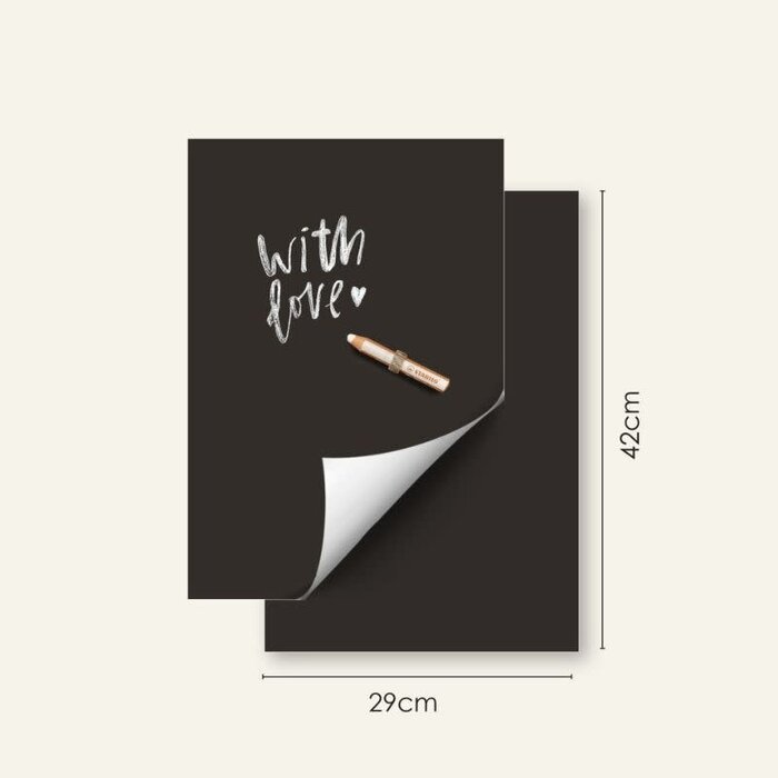 Groovy Magnets Krijtbord magneetsticker - set van 2 vellen (29x42 cm) - Groovy Magnets