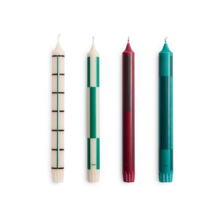 HAY Kaarsen met patroon (set van 4)