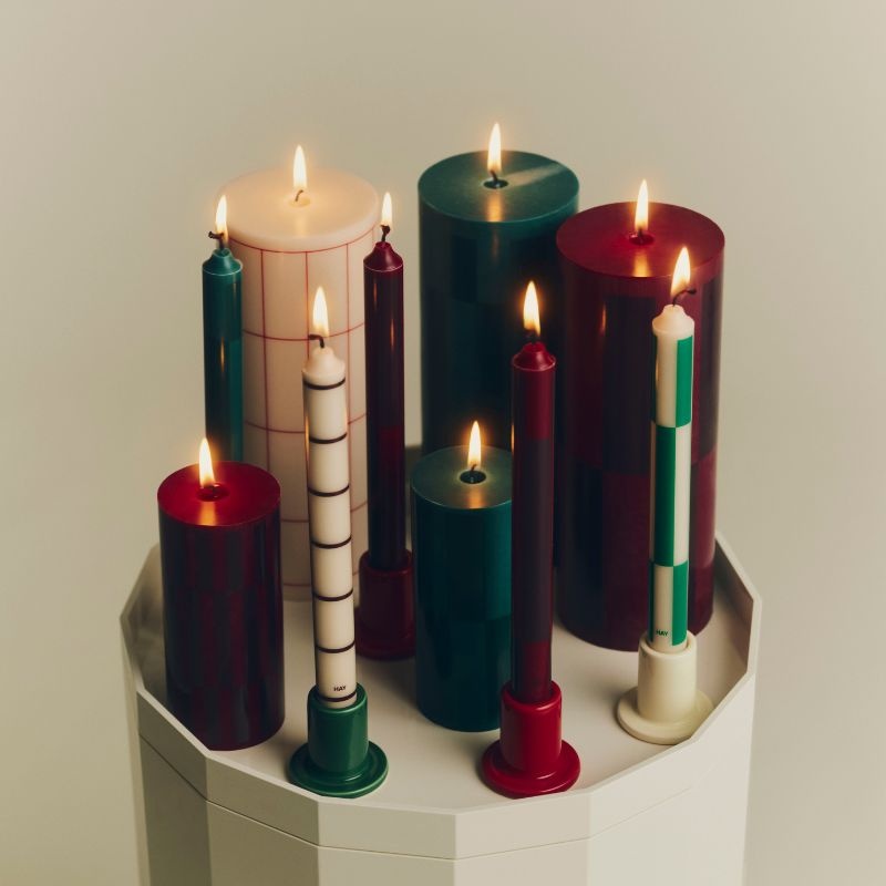 HAY Kaarsen met patroon (set van 4) – HAY