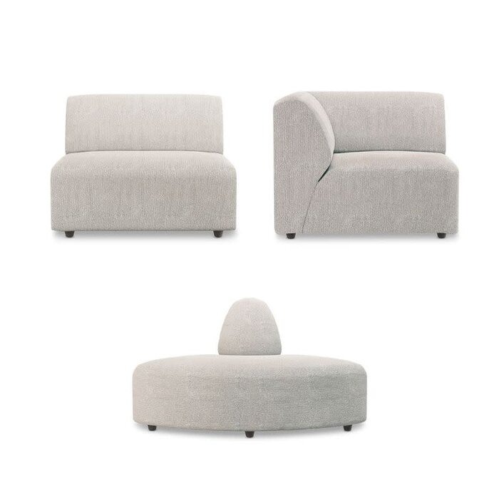 HKliving Canapé Jax - Sneak light grey - Configuration 1 - HKliving