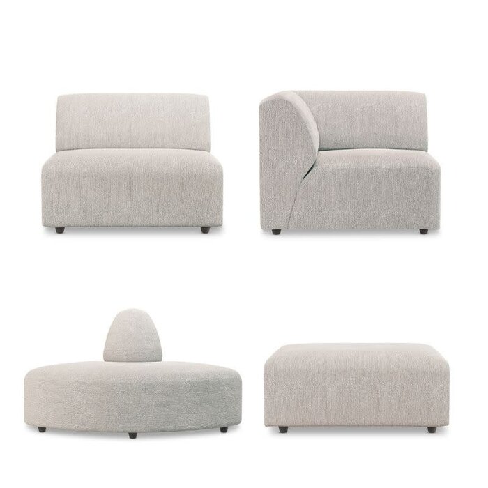 HKliving Jax sofa - Sneak light grey - Opstelling 2 - HKliving