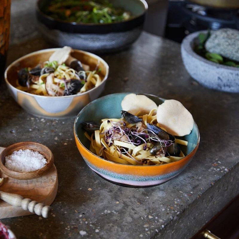 HKliving Assiettes à pâtes Ø19,5 (set de 2) - HKliving