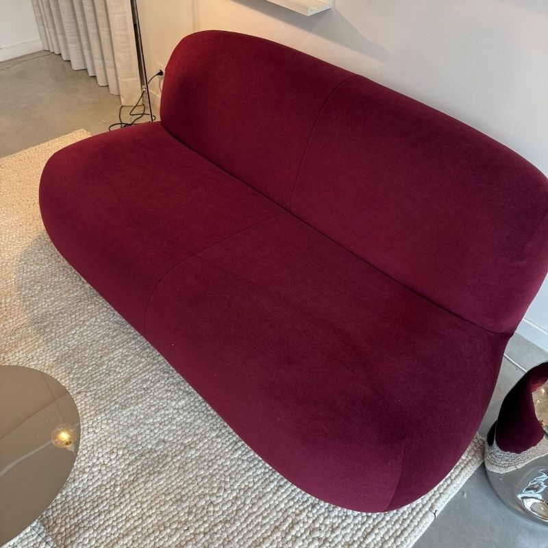 Ligne Roset Pukka Medium Canape 3 Seater - Gentle bordeaux (showroom) - Ligne Roset
