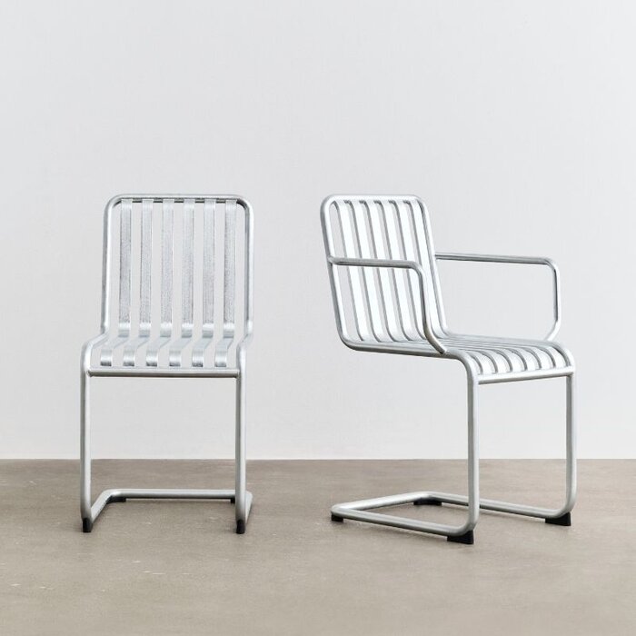HAY Chaise Palissade à piètement traîneau avec accoudoirs -  HAY