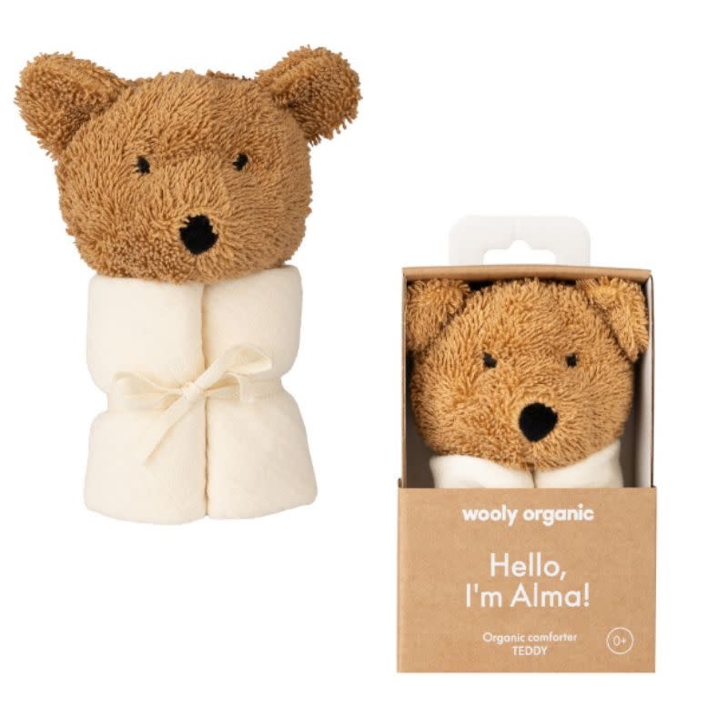 Wooly organic Doudou en mousseline avec peluche - Wooly organic