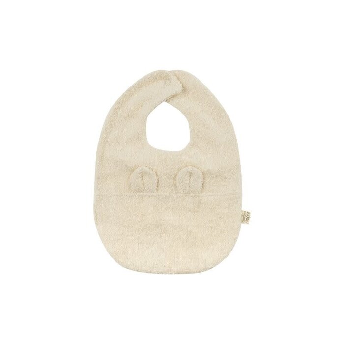 Wooly organic Slabbetje met teddy oortjes - Wooly organic